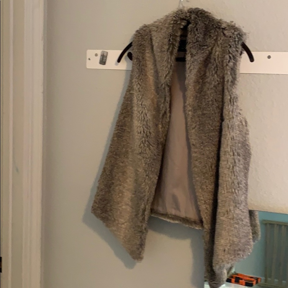 Faux fur vest